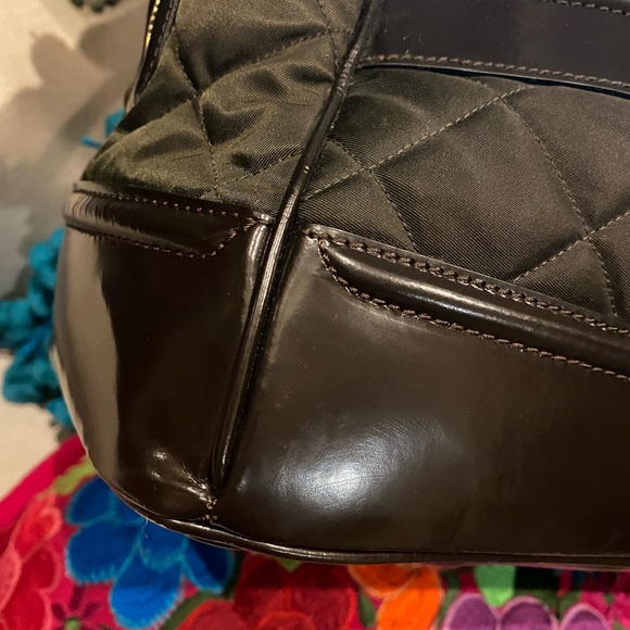 Burberry quilted Prorsum Bit Runway leather brown bag - Picture 6 of 15